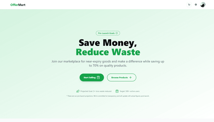 OfferMart – Sustainable Marketplace